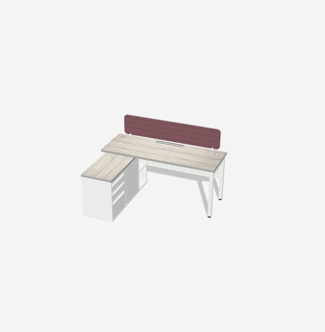 典雅大氣OA主管L桌+側邊櫃訂製