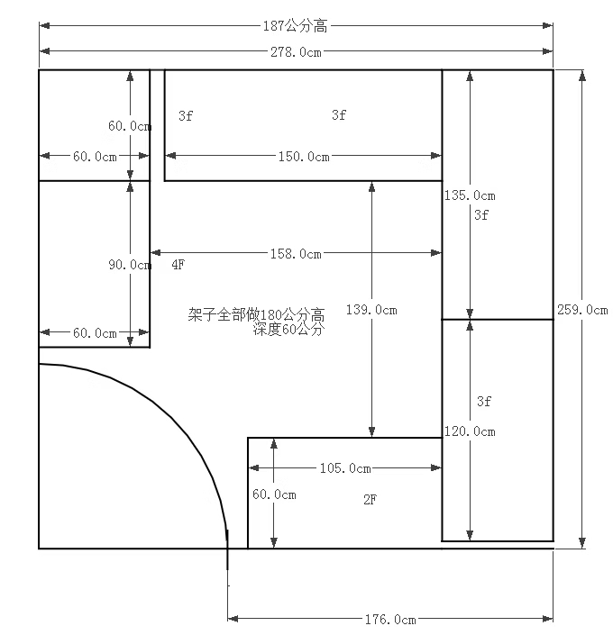 科技公司空間丈量圖